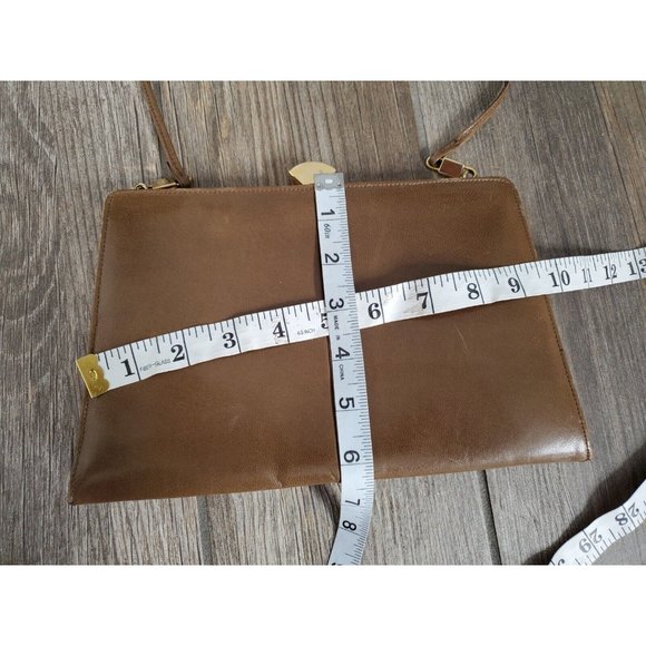 Vintage 70s Charles Jordan Olive Green Handbag/ Clutch - Picture 3 of 8